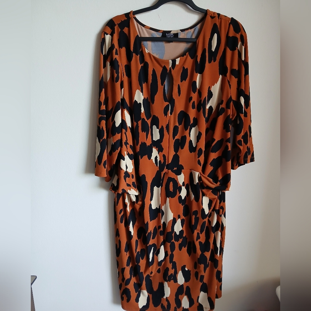 MSK Dress Size 3X keyhole neck